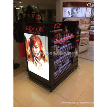 Neue Visual Merchandising Beleuchten Beauty Produkte Shelving Glas Parfüm Display Schrank und Showcase